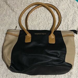 Christian Soriano Black Beige Nude Bag